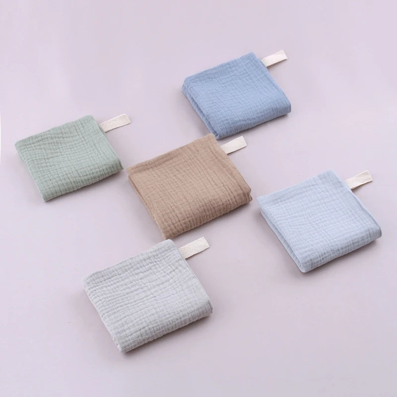 5 Pieces Soft Absorbent Gauze Cotton Baby Towels-MamaToddler-Pastel Mix-Mama Toddler