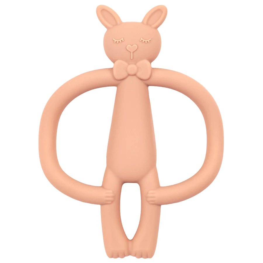 Animal Shaped Teething Silicone Nursing Infant Chewing Toy-MamaToddler-Clay Bunny-Mama Toddler