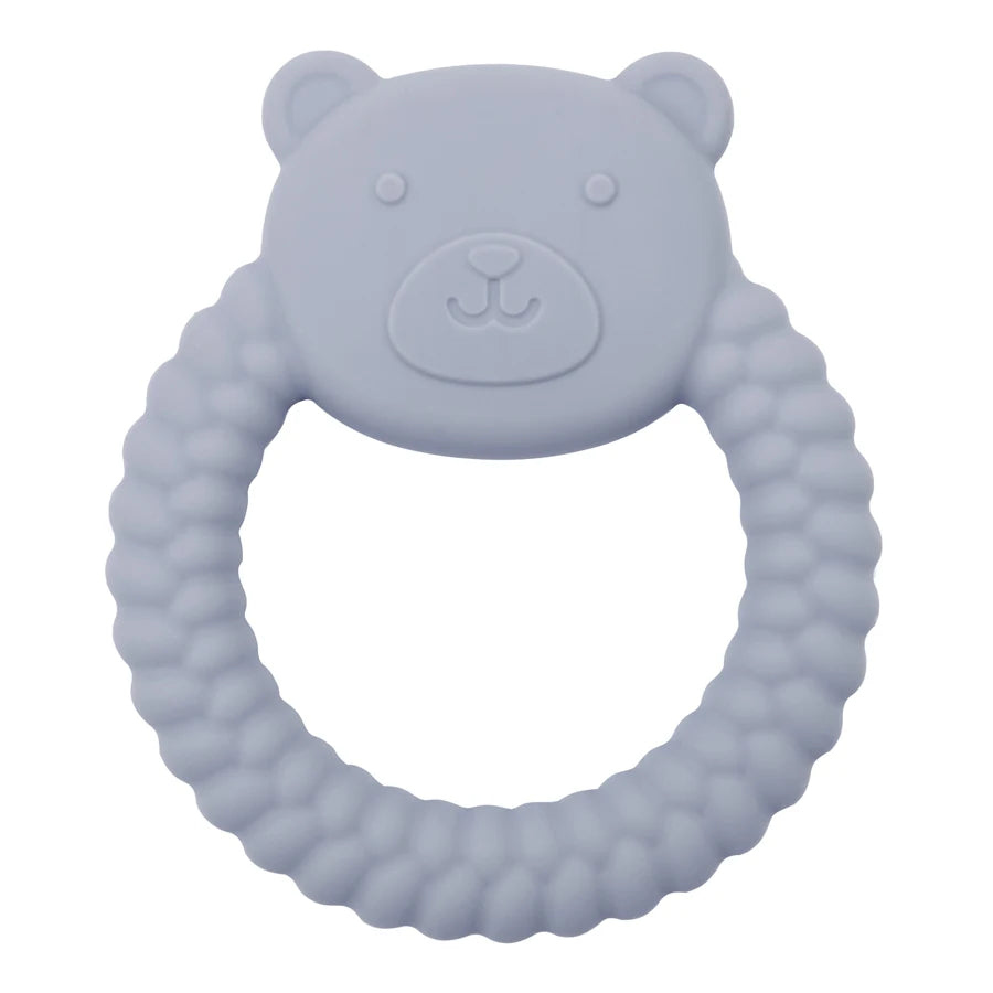 Animal Shaped Teething Silicone Nursing Infant Chewing Toy-MamaToddler-Gray Bear-Mama Toddler