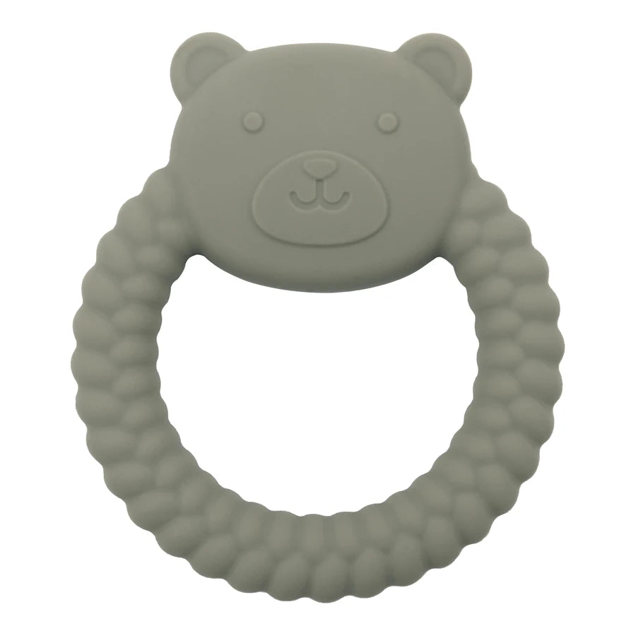 Animal Shaped Teething Silicone Nursing Infant Chewing Toy-MamaToddler-Green Bear-Mama Toddler