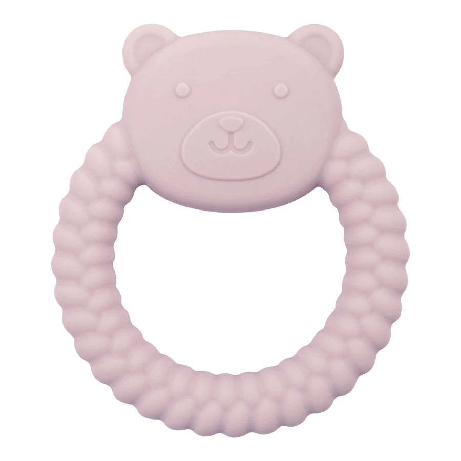 Animal Shaped Teething Silicone Nursing Infant Chewing Toy-MamaToddler-Pink Bear-Mama Toddler