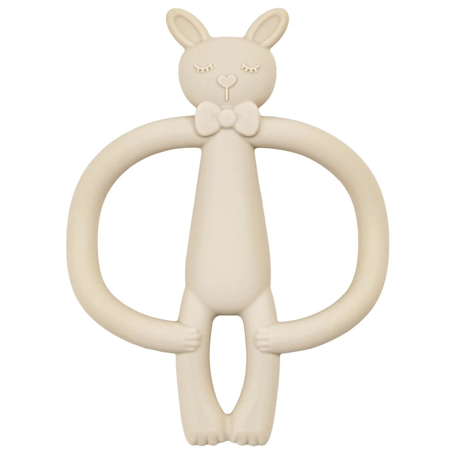 Animal Shaped Teething Silicone Nursing Infant Chewing Toy-MamaToddler-Sand Bunny-Mama Toddler