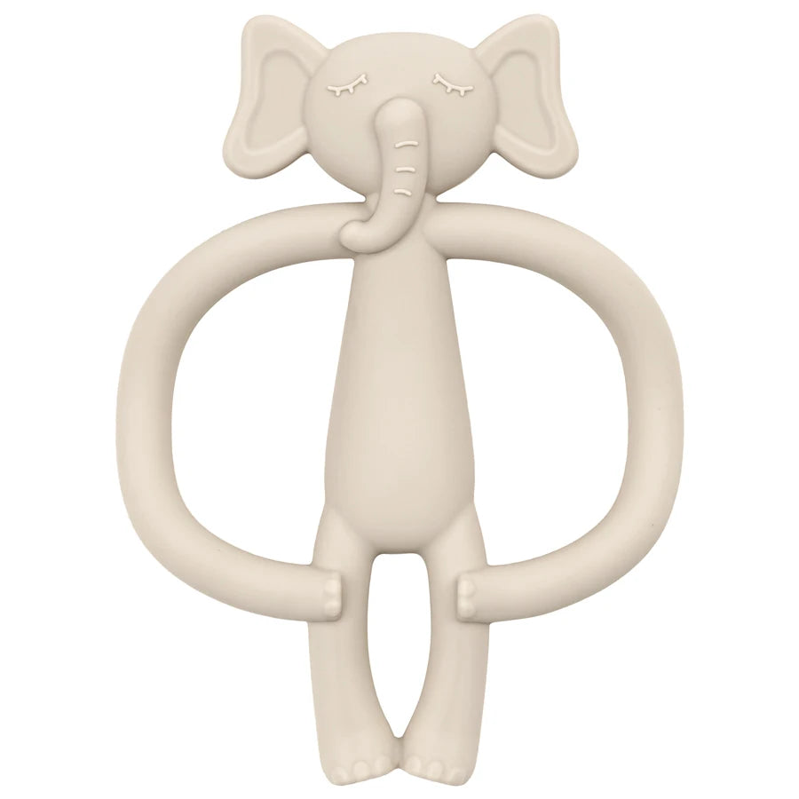 Animal Shaped Teething Silicone Nursing Infant Chewing Toy-MamaToddler-Shifting Sand Elephant-Mama Toddler