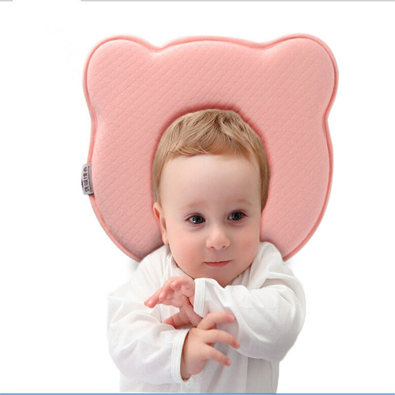 Anti Roll Memory Foam Baby Pillow-MamaToddler-Pink-Mama Toddler