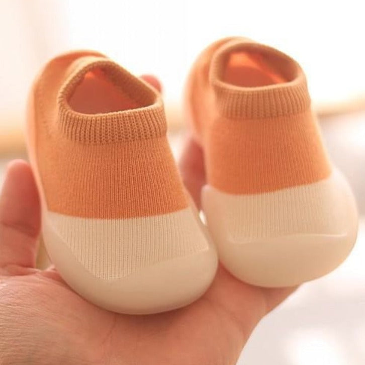 Baby Soft Sole Sock Shoes-MamaToddler-Brown-0-6 Months-Mama Toddler