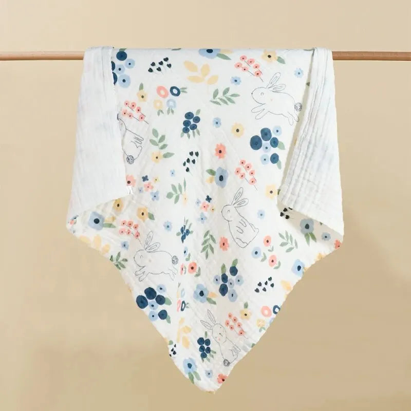 Breathable Muslin Cotton Baby Swaddle Blanket-MamaToddler-Jungle Rabbit-Mama Toddler