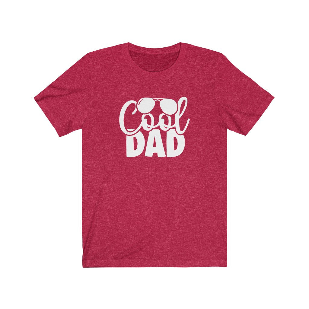 Cool Dad T-Shirt-T-Shirt-Printify-Heather Red-XS-Mama Toddler