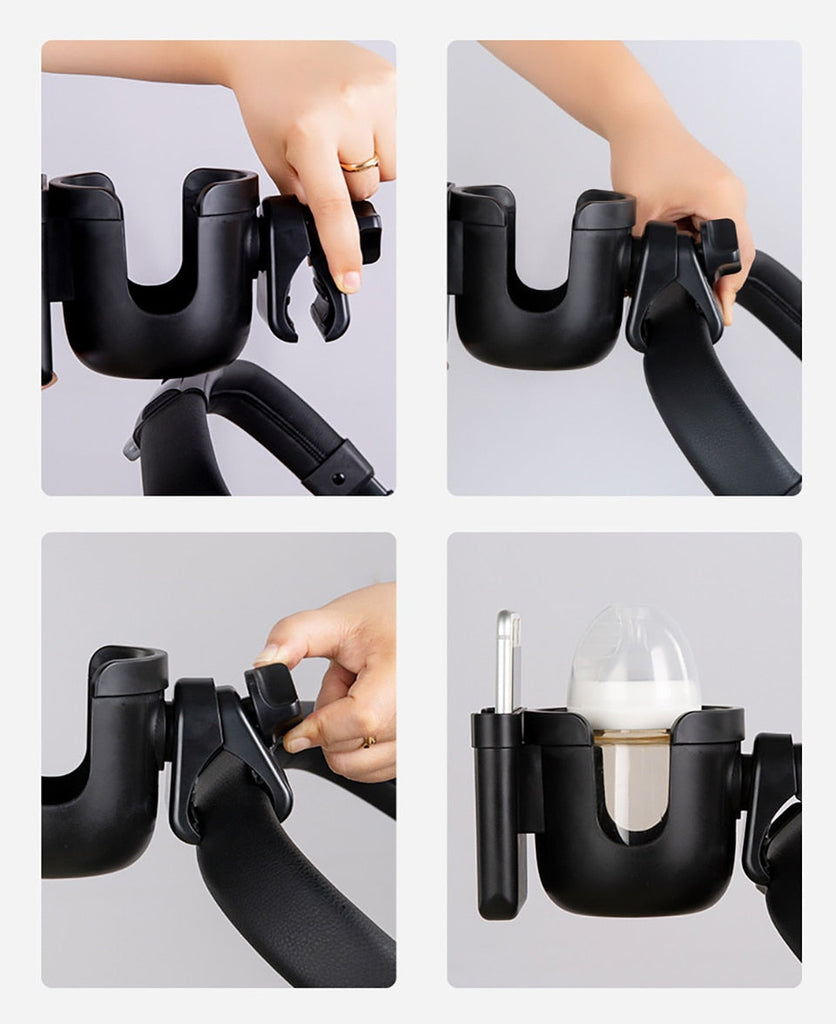 Cup/Bottle & Phone Holder For Strollers-MamaToddler-Rotatable Cup & Phone Holder-Mama Toddler