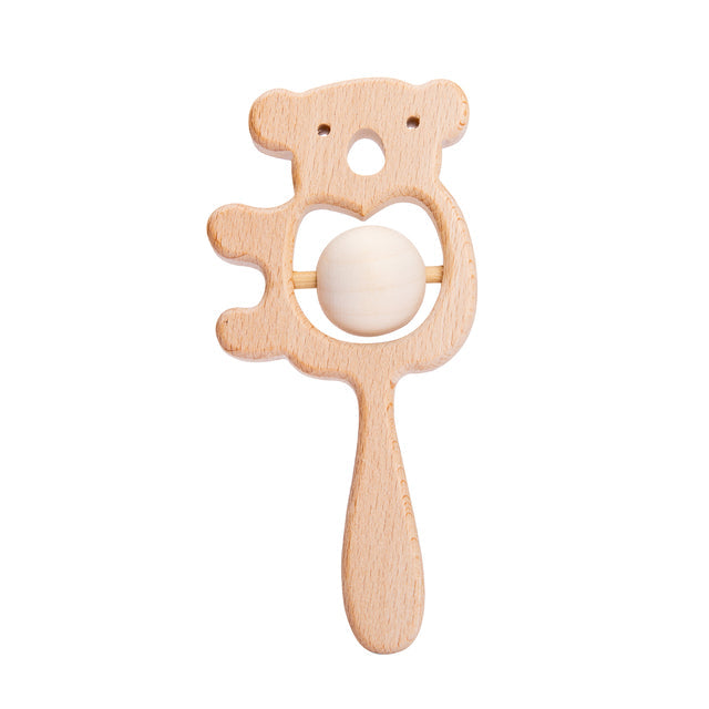 Cute Animals Wooden Rattling Baby Teether-Mama Toddler-Koala 1-Mama Toddler