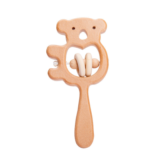 Cute Animals Wooden Rattling Baby Teether-Mama Toddler-Koala 2-Mama Toddler