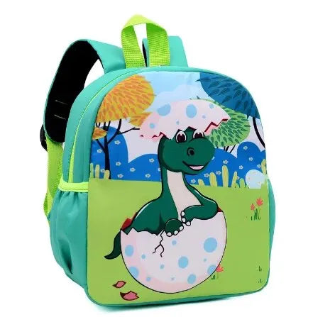 Cute Cartoon Printed Waterproof School Bags-MamaToddler-Navy Dinosaur-Mama Toddler