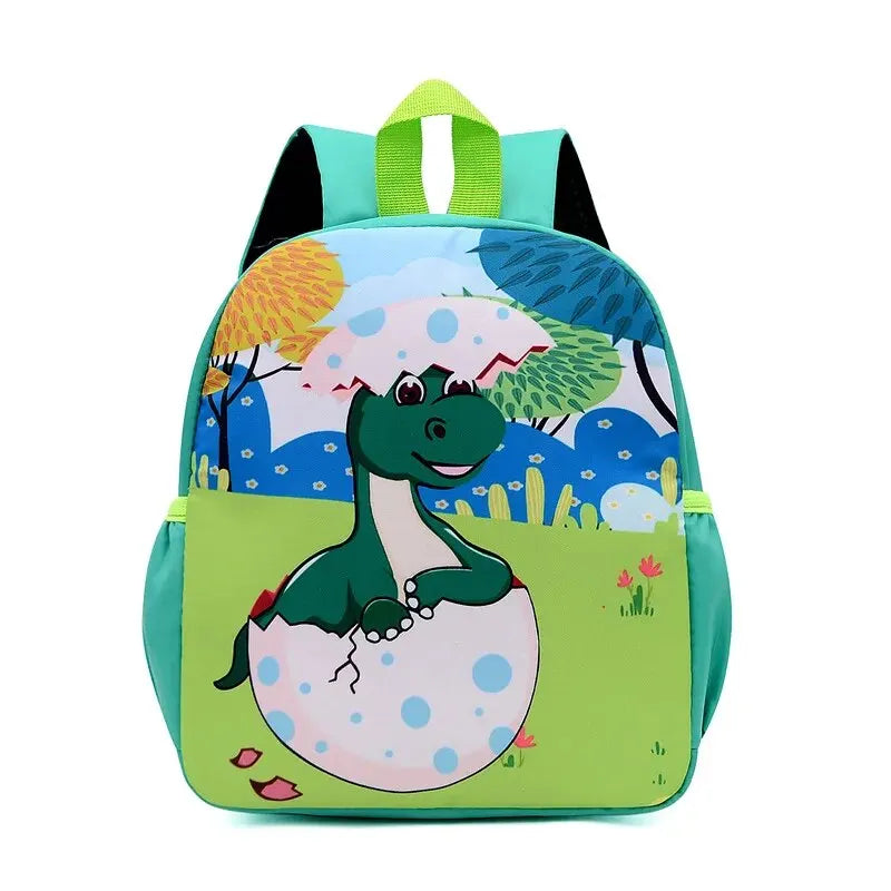 Cute Cartoon Printed Waterproof School Bags-MamaToddler-Green Dinosaur-Mama Toddler