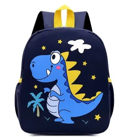 Cute Cartoon Printed Waterproof School Bags-MamaToddler-Navy Dinosaur-Mama Toddler