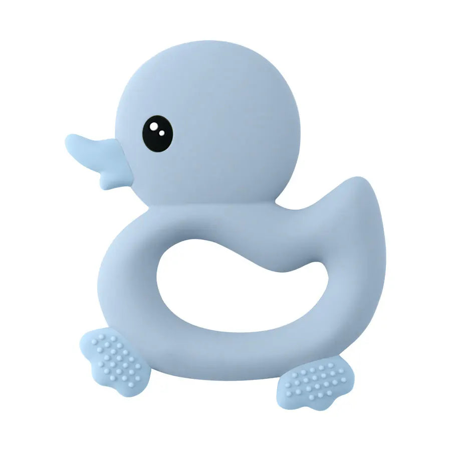 Cute Duck Silicone Baby Teether-MamaToddler-Blue-Mama Toddler