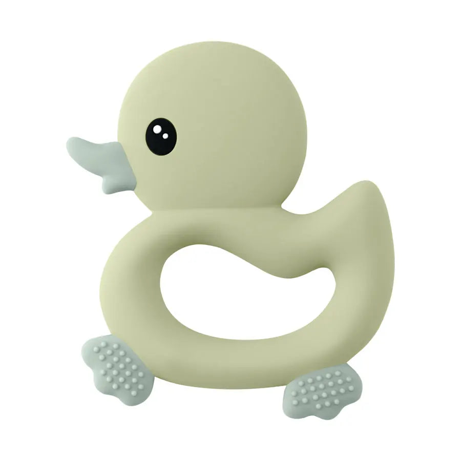 Cute Duck Silicone Baby Teether-MamaToddler-Green-Mama Toddler