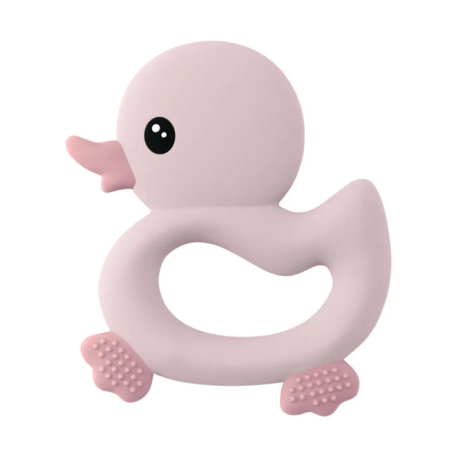 Cute Duck Silicone Baby Teether-MamaToddler-Pink-Mama Toddler