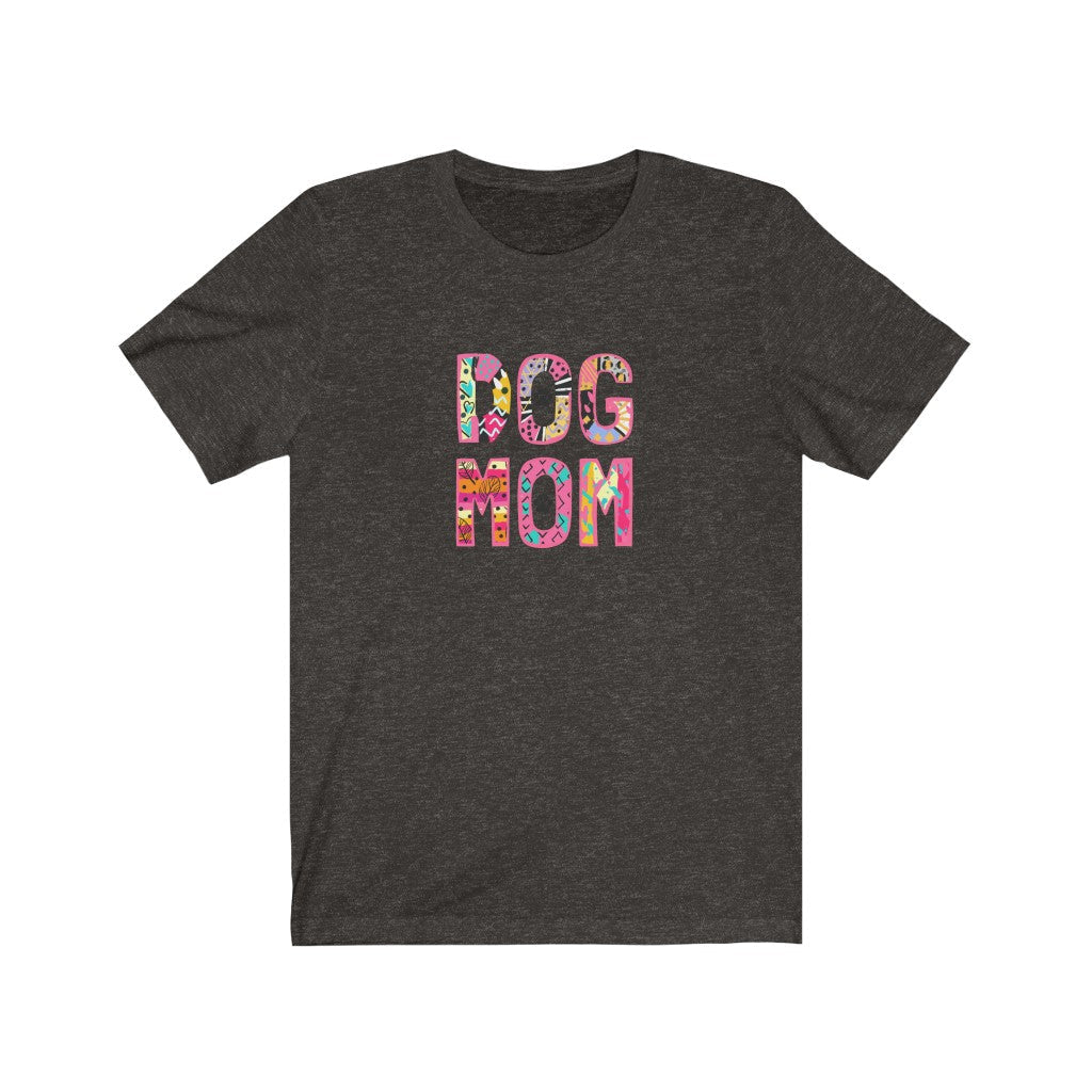 Dog Mom T-Shirt-T-Shirt-Printify-Black Heather-XS-Mama Toddler