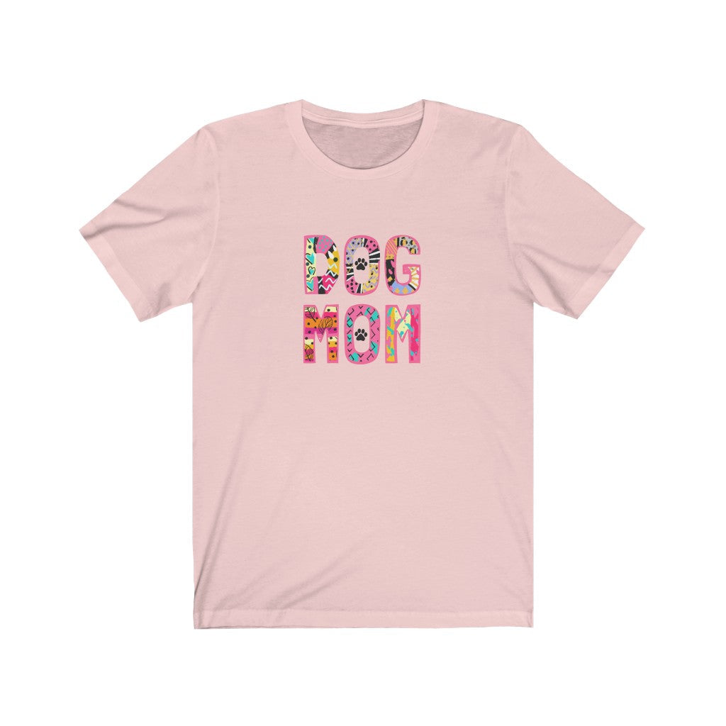 Dog Mom T-Shirt-T-Shirt-Printify-Soft Pink-XS-Mama Toddler