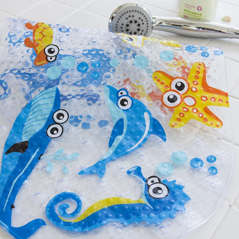 Eco-friendly Cartoon Non-Slip Bathroom Mat-MamaToddler-Under Sea-39x69 cm-Mama Toddler