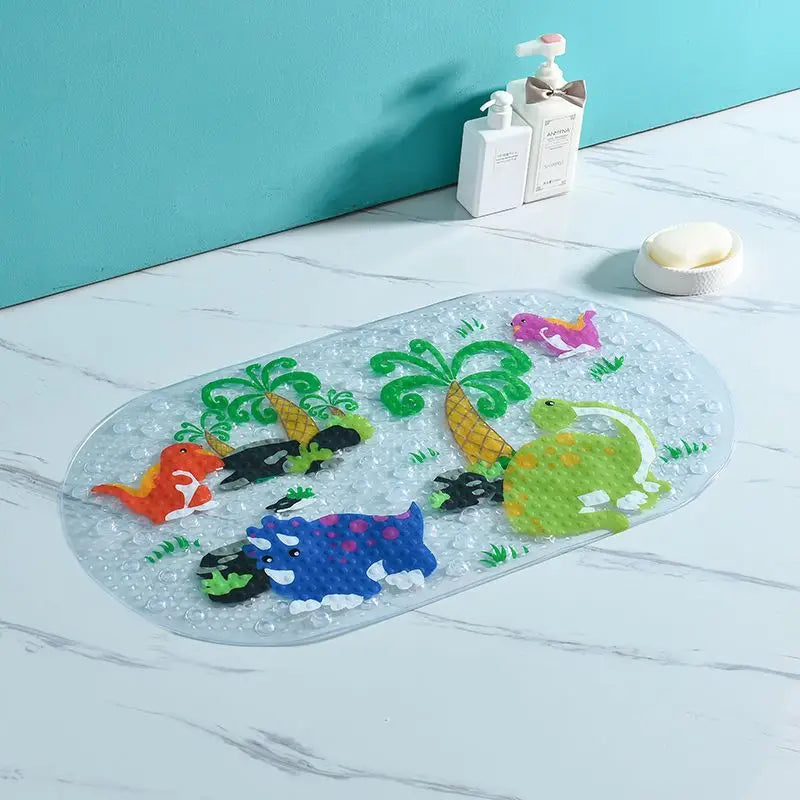 Eco-friendly Cartoon Non-Slip Bathroom Mat-MamaToddler-Dinosaurs-39x69 cm-Mama Toddler