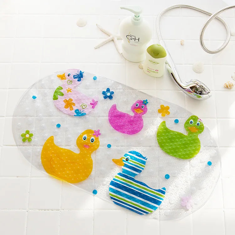 Eco-friendly Cartoon Non-Slip Bathroom Mat-MamaToddler-Ducks-39x69 cm-Mama Toddler