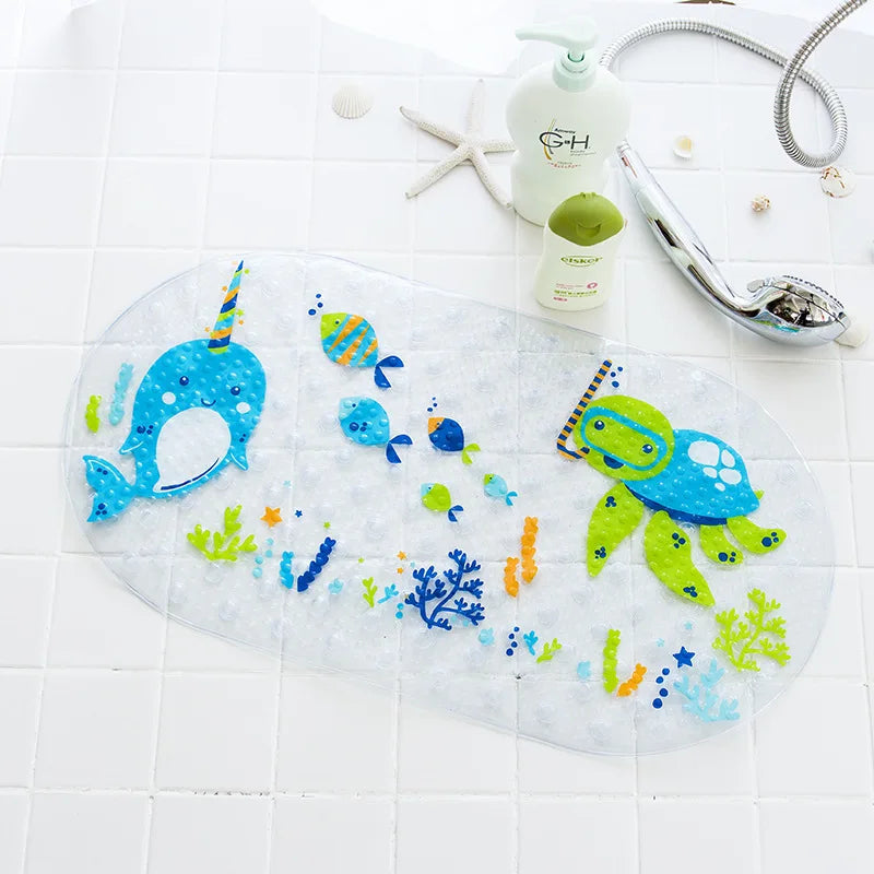 Eco-friendly Cartoon Non-Slip Bathroom Mat-MamaToddler-Under Sea-39x69 cm-Mama Toddler