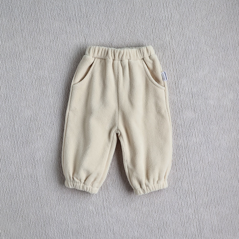 Fleece Sweatshirts and Sweatpants Set For Toddlers-MamaToddler-Khaki-6-9 Months-Mama Toddler