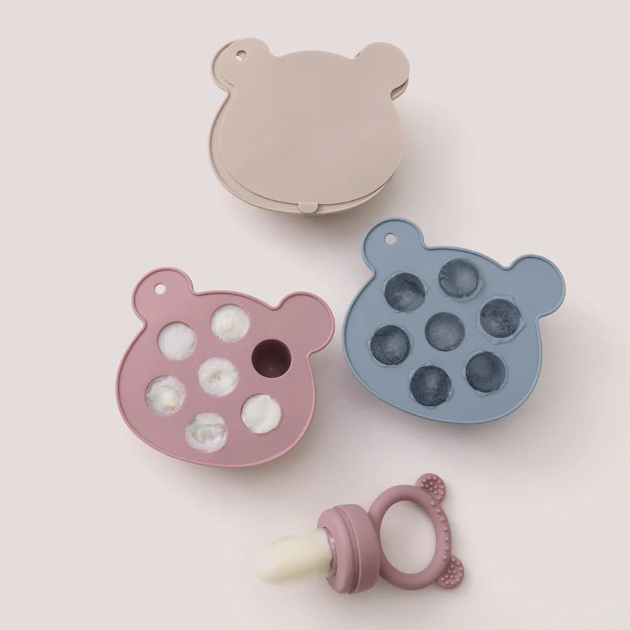 Ice Cream Pops Silicone Mould With Feeding Pacifier-MamaToddler-Lilac-Mama Toddler