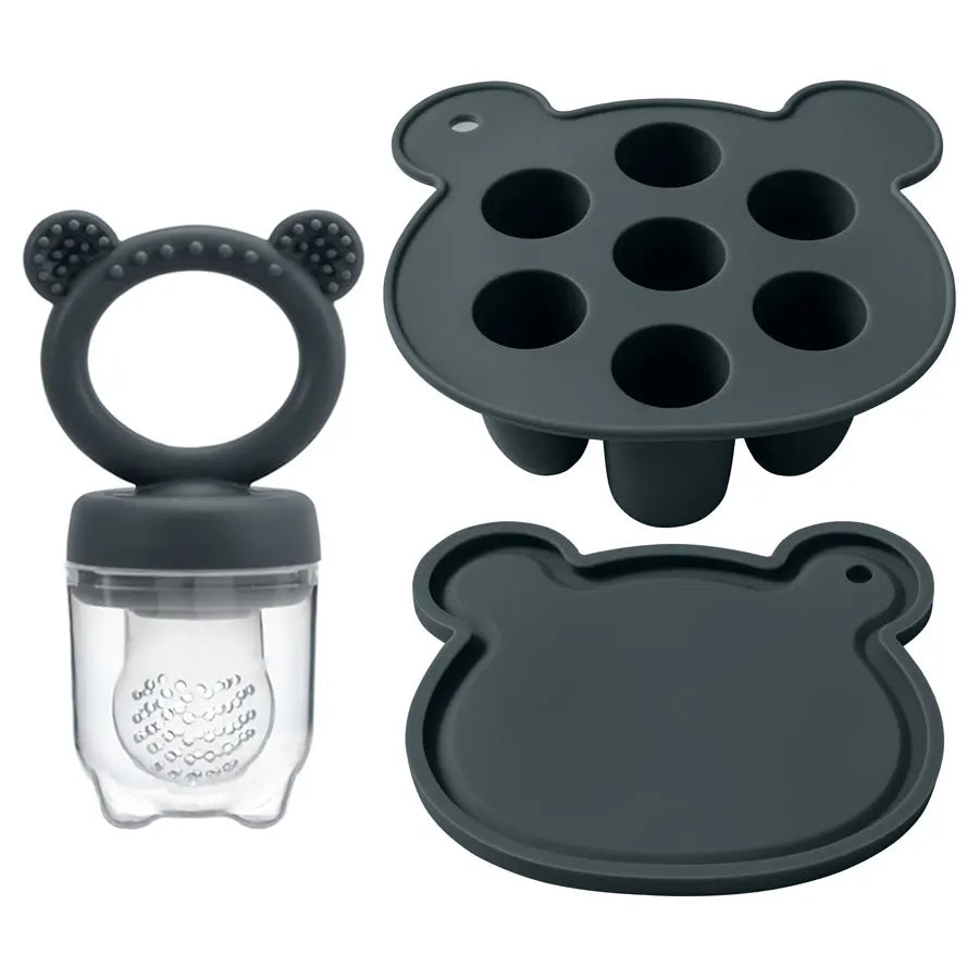 Ice Cream Pops Silicone Mould With Feeding Pacifier-MamaToddler-Black-Mama Toddler