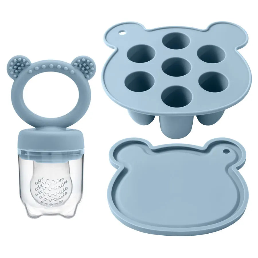 Ice Cream Pops Silicone Mould With Feeding Pacifier-MamaToddler-Blue-Mama Toddler