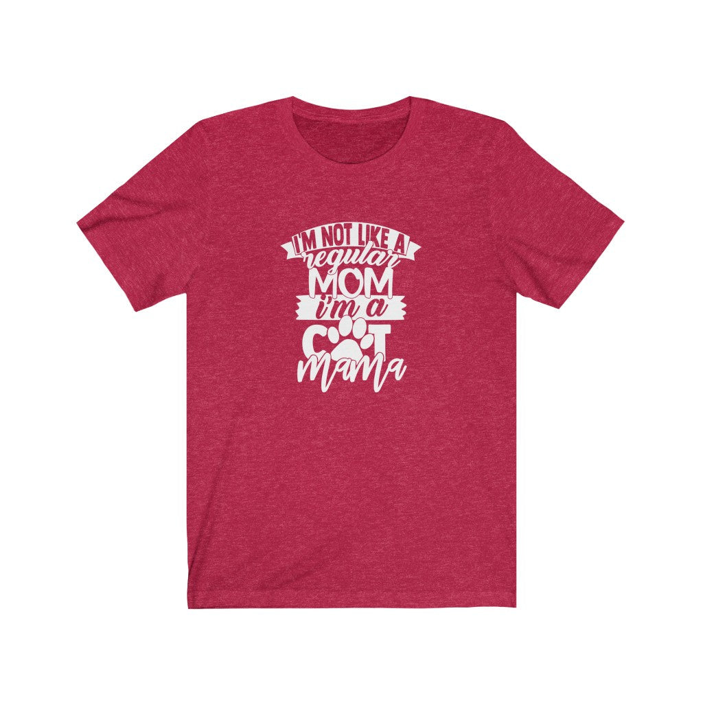 I'm a Cat Mama T-Shirt-T-Shirt-Printify-Heather Red-S-Mama Toddler