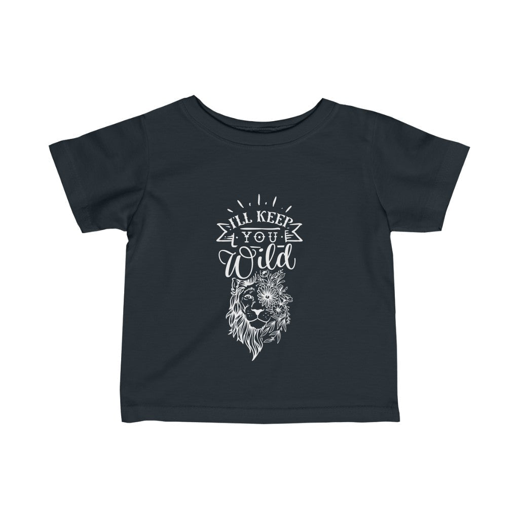 Kids - I'll Keep You Wild T-Shirt-Kids clothes-Printify-Black-6M-Mama Toddler