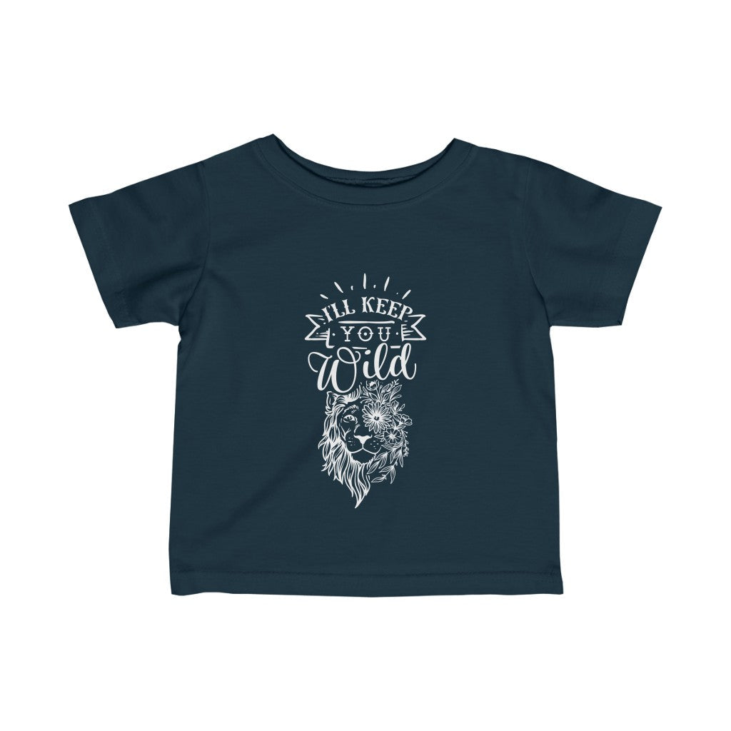 Kids - I'll Keep You Wild T-Shirt-Kids clothes-Printify-Navy-6M-Mama Toddler