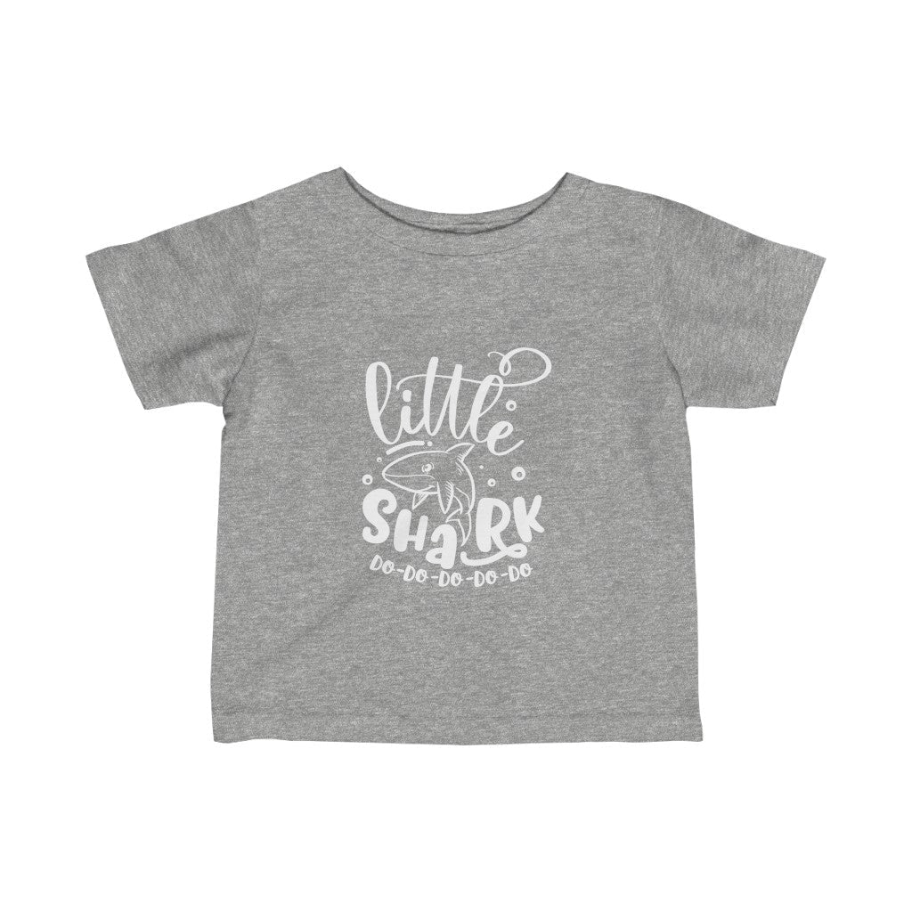 Kids - Little Shark T-Shirt-Kids clothes-Printify-Heather-6M-Mama Toddler