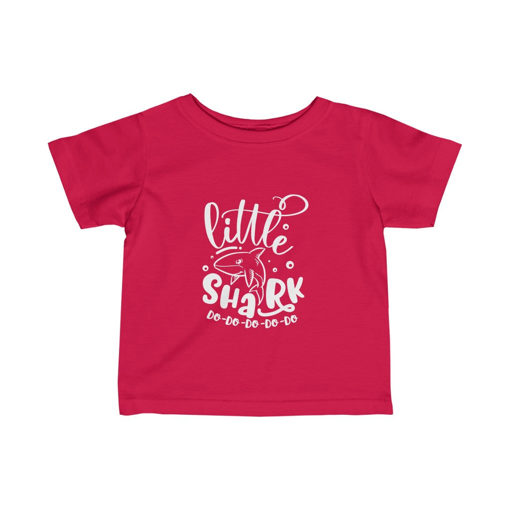 Kids - Little Shark T-Shirt-Kids clothes-Printify-Red-6M-Mama Toddler