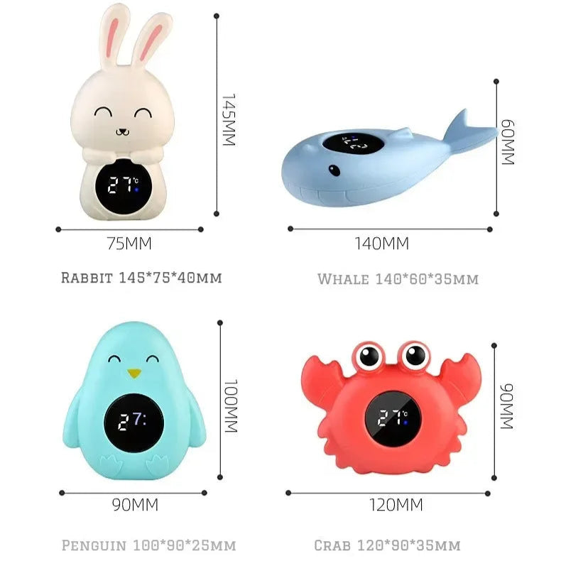 LED Display Floating Digital Baby Bath Water Thermometer-MamaToddler-Red Crab-Mama Toddler