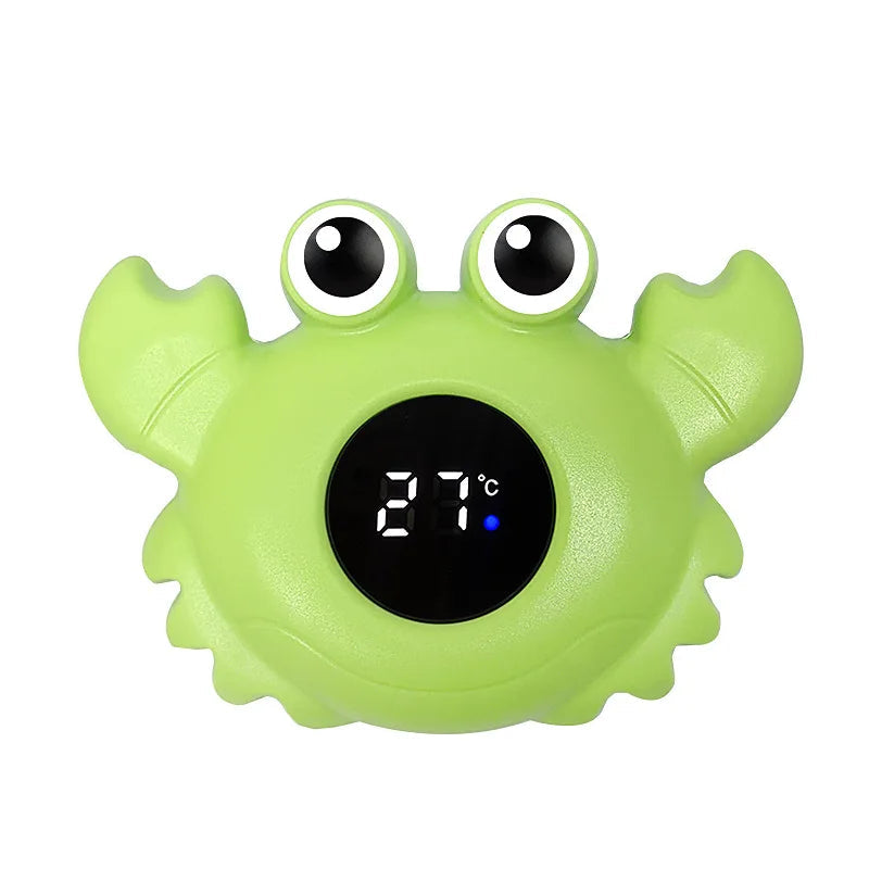 LED Display Floating Digital Baby Bath Water Thermometer-MamaToddler-Green Crab-Mama Toddler