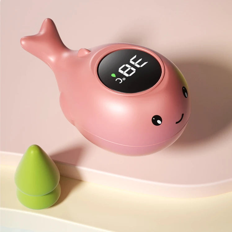 LED Display Floating Digital Baby Bath Water Thermometer-MamaToddler-Pink Whale-Mama Toddler