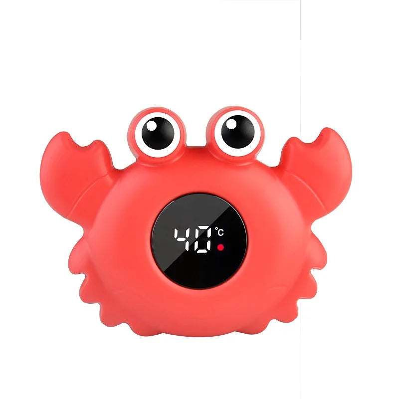 LED Display Floating Digital Baby Bath Water Thermometer-MamaToddler-Red Crab-Mama Toddler