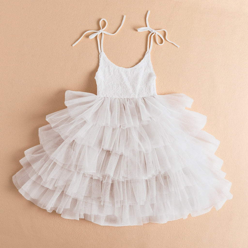 Little Princess Layered Dress-MamaToddler-White-3 Year Old-Mama Toddler