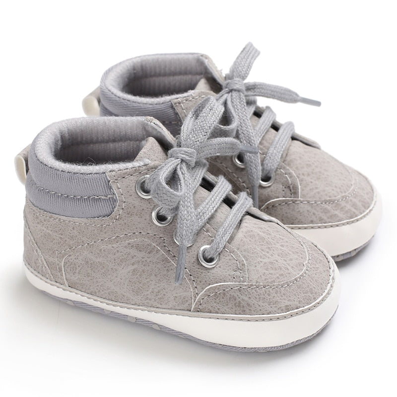 LittleAngel Soft Sole Non-Slip Baby Shoes-MamaToddler-Style 5 - Grey-0-6 Months-Mama Toddler