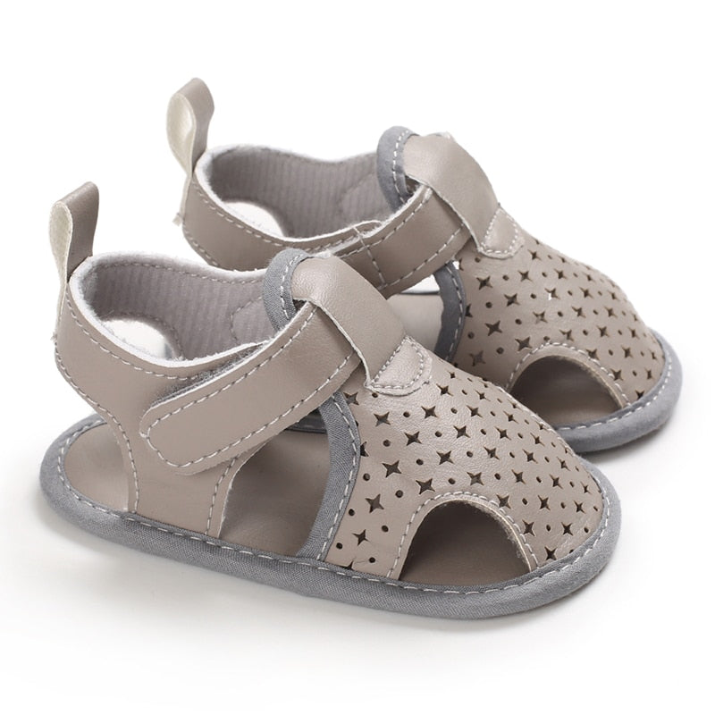 LittleAngel Soft Sole Non-Slip Baby Shoes-MamaToddler-Style 9 - Grey-0-6 Months-Mama Toddler