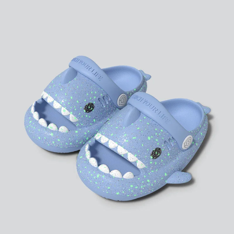 Luminous Shark Non-Slip Sandal Flip Flops-MamaToddler-Blue-20 cm-Mama Toddler