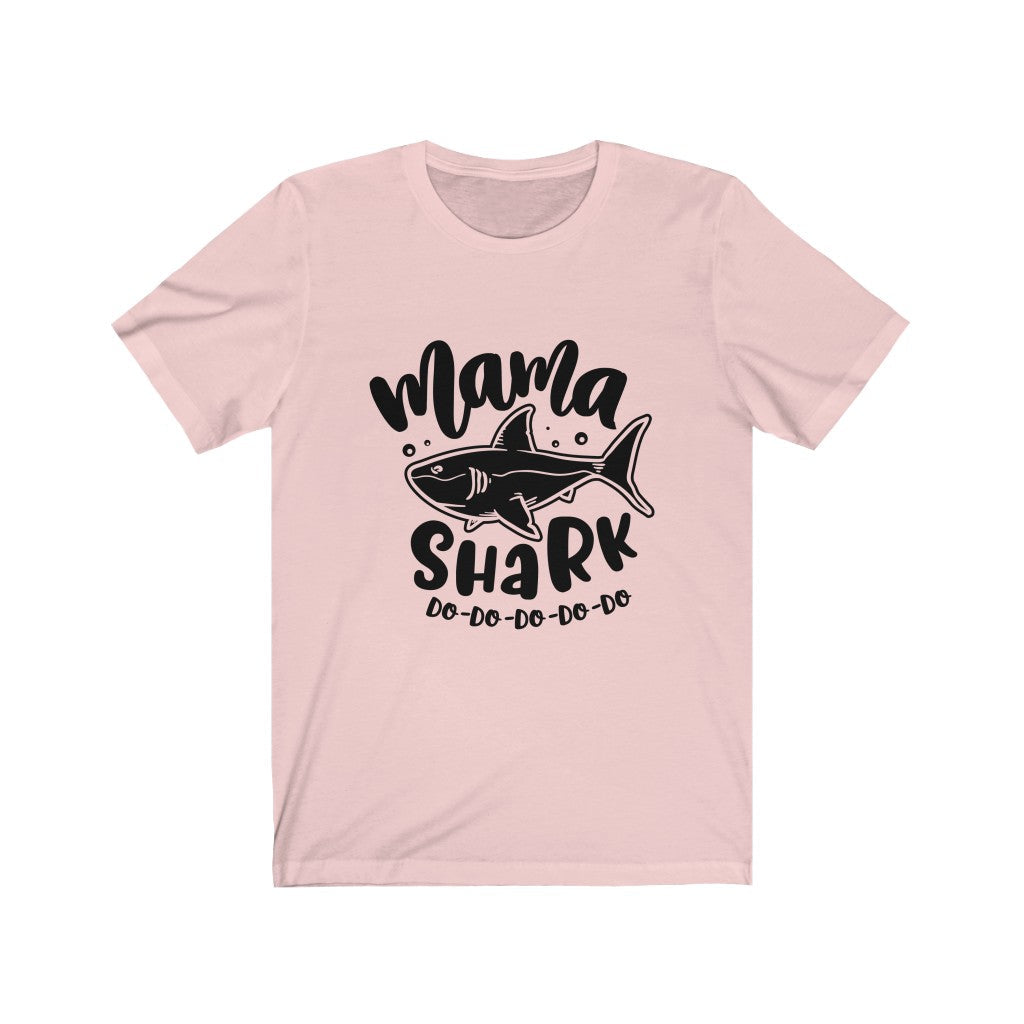 Moms - Mama Shark T-Shirt-T-Shirt-Printify-Soft Pink-XS-Mama Toddler