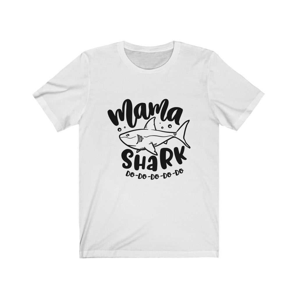 Moms - Mama Shark T-Shirt-T-Shirt-Printify-White-XS-Mama Toddler