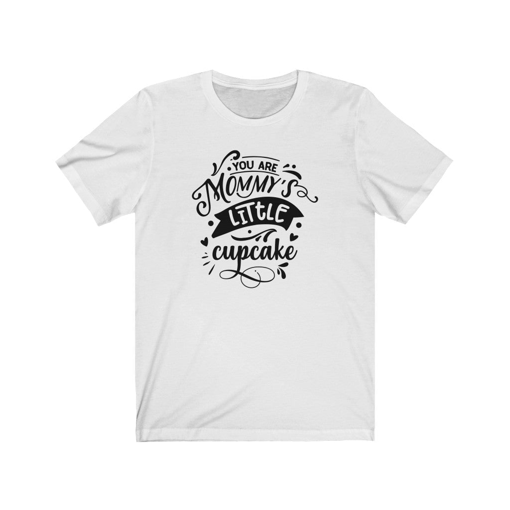 Moms - Mommy's Little Cupcake T-Shirt-T-Shirt-Printify-White-XS-Mama Toddler