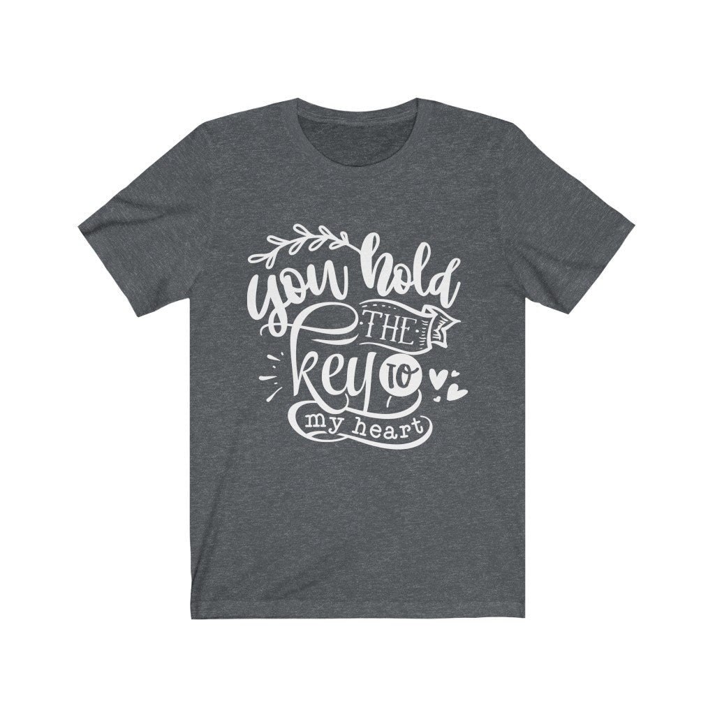 Moms - You Hold The Key T-Shirt-T-Shirt-Printify-Dark Grey Heather-XS-Mama Toddler