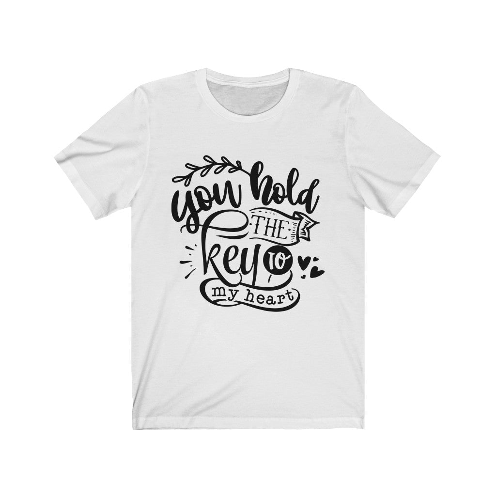 Moms - You Hold The Key T-Shirt-T-Shirt-Printify-White-XS-Mama Toddler