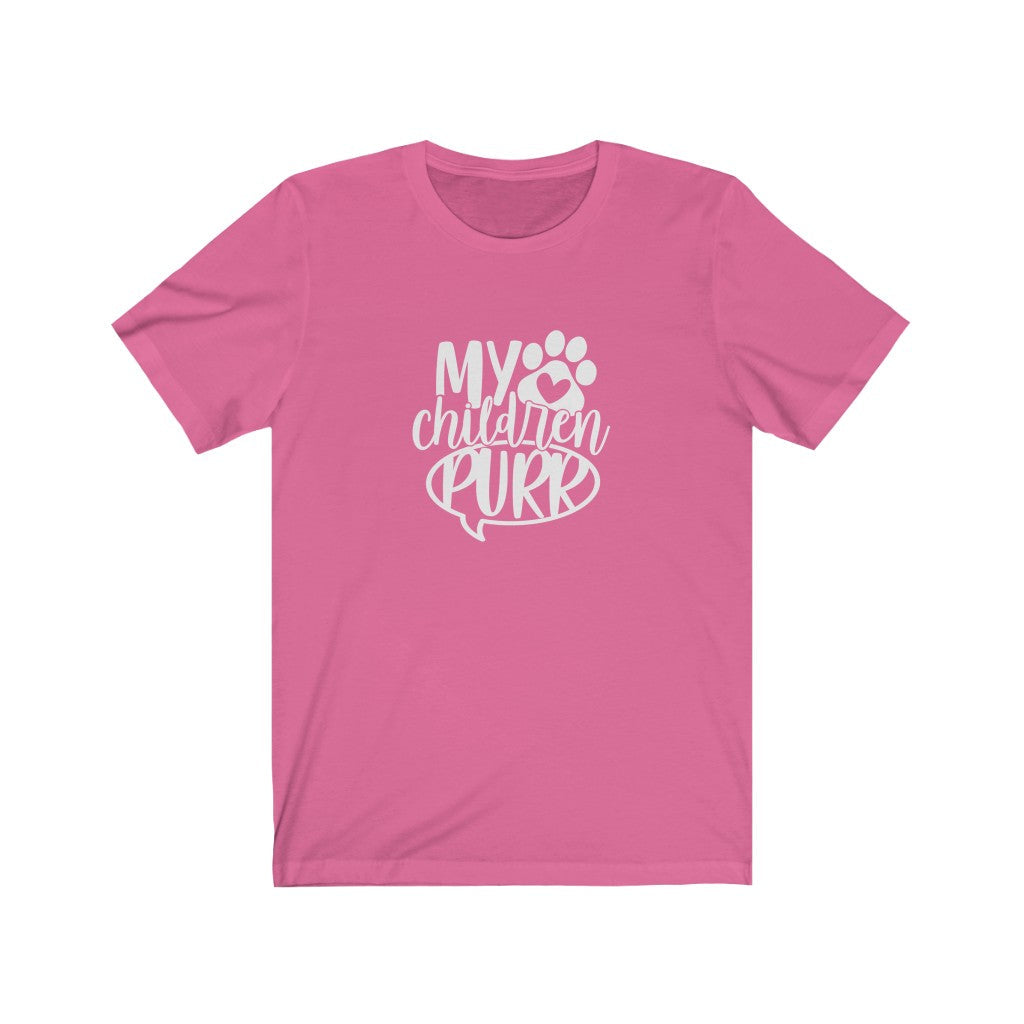 My Children Purr T-Shirt-T-Shirt-Printify-Charity Pink-S-Mama Toddler