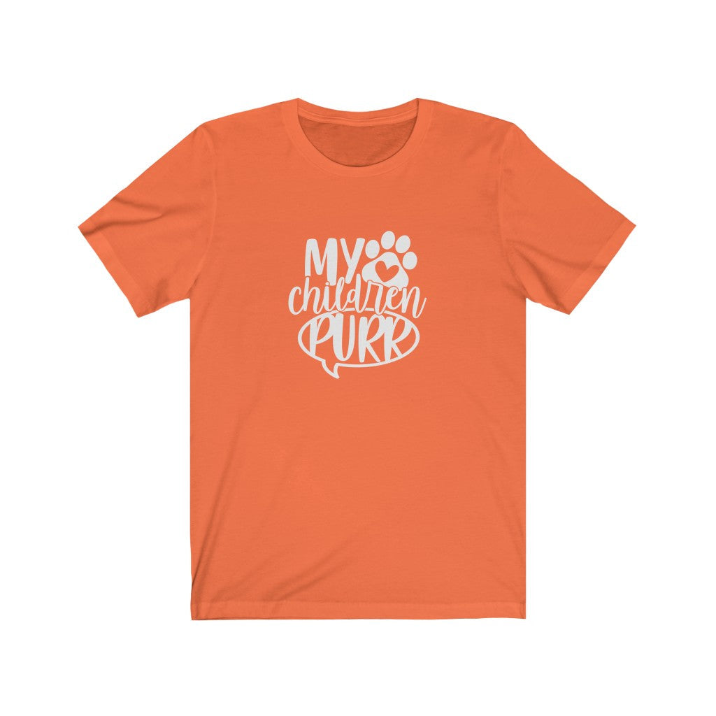 My Children Purr T-Shirt-T-Shirt-Printify-Orange-S-Mama Toddler